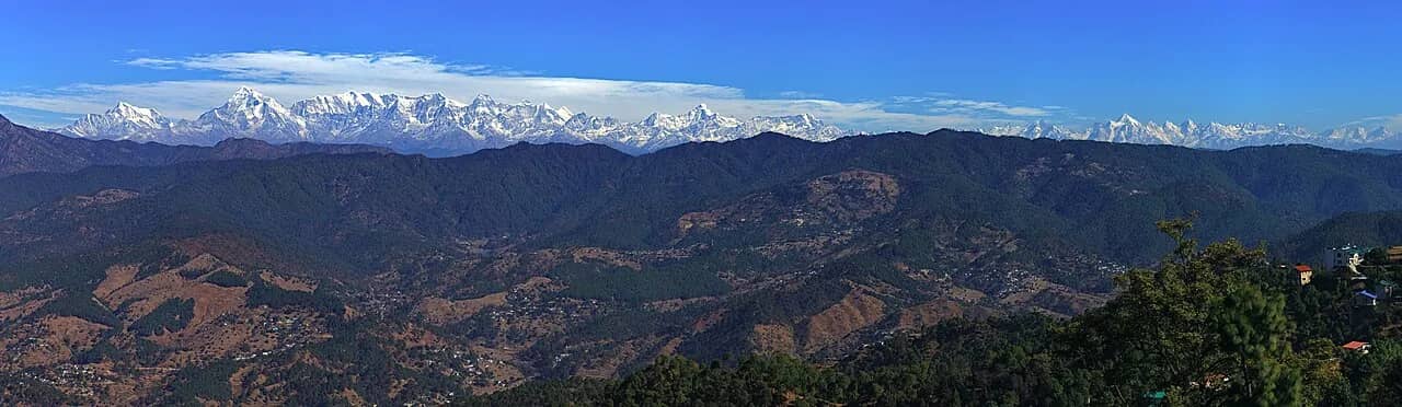 Himalayan peaks seen from Ranikhet, Uttarakhand