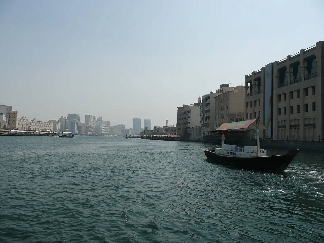 Dubai Creek seen from an abra